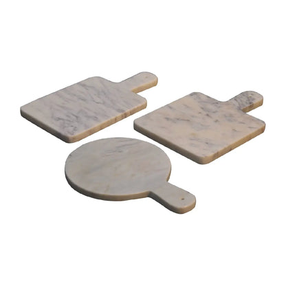 White Marble Chopping Board Set - Living with Luxury