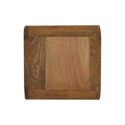 Mini Curve Oak-ish Floating Bedside - Living with Luxury