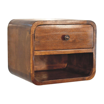Mini Curve Floating Bedside - Living with Luxury