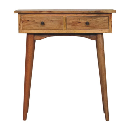 Mini Oak-ish Hallway Console Table - Living with Luxury