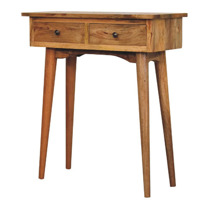Mini Oak-ish Hallway Console Table - Living with Luxury