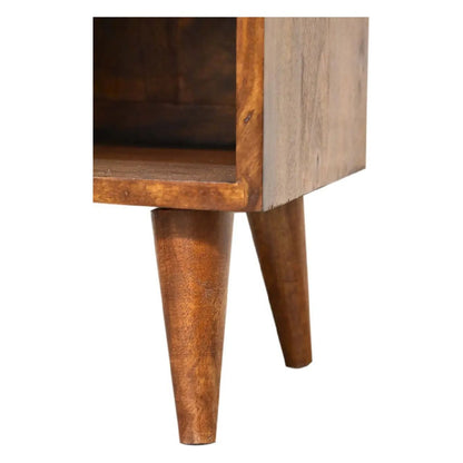 Mini Manila Gold 1 Drawer Bedside - Living with Luxury
