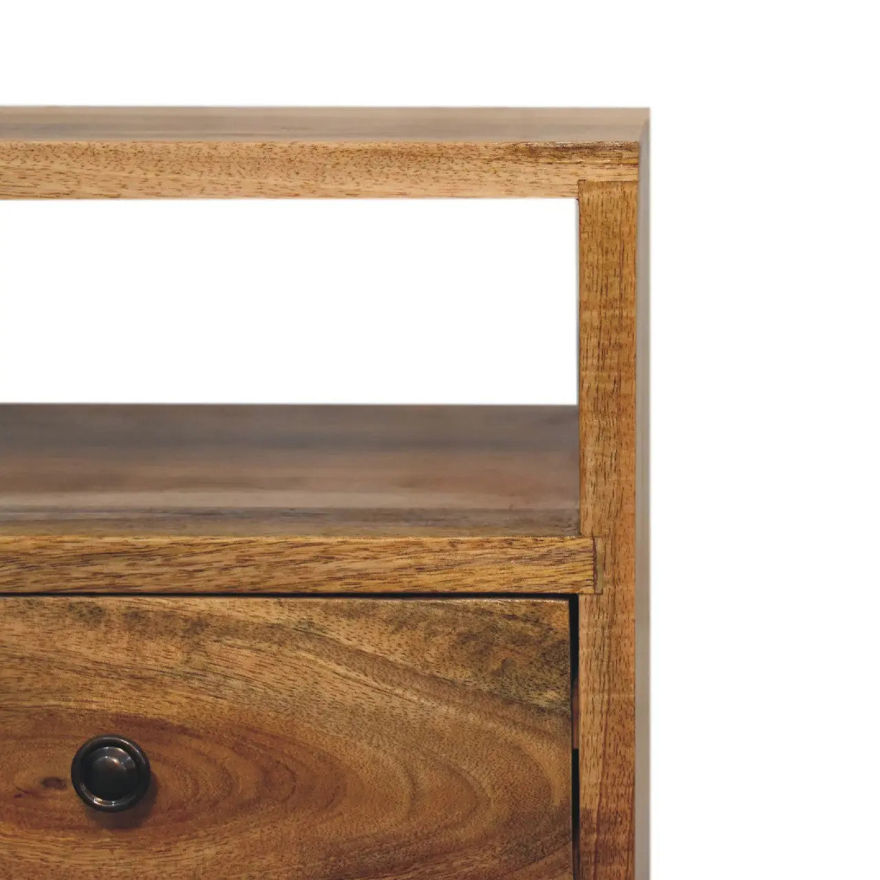 Mini Oak-ish Classic Open Bedside - Living with Luxury