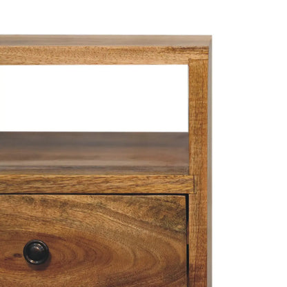 Mini Oak-ish Classic Open Bedside - Living with Luxury