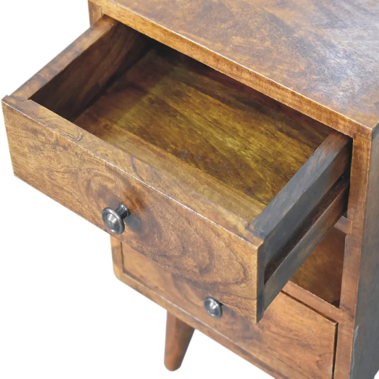 Mini Classic Multi Chestnut Bedside - Living with Luxury