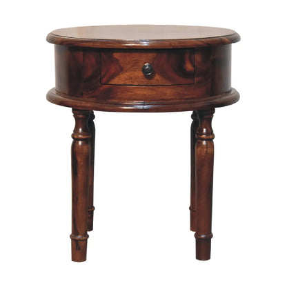 Honey finish Turned Leg Bedside - Living with Luxury