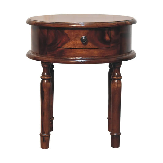 Honey finish Turned Leg Bedside - Living with Luxury