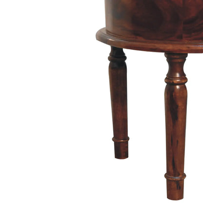 Honey finish Turned Leg Bedside - Living with Luxury