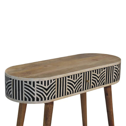 Edessa Bone Inlay Console Table - Living with Luxury