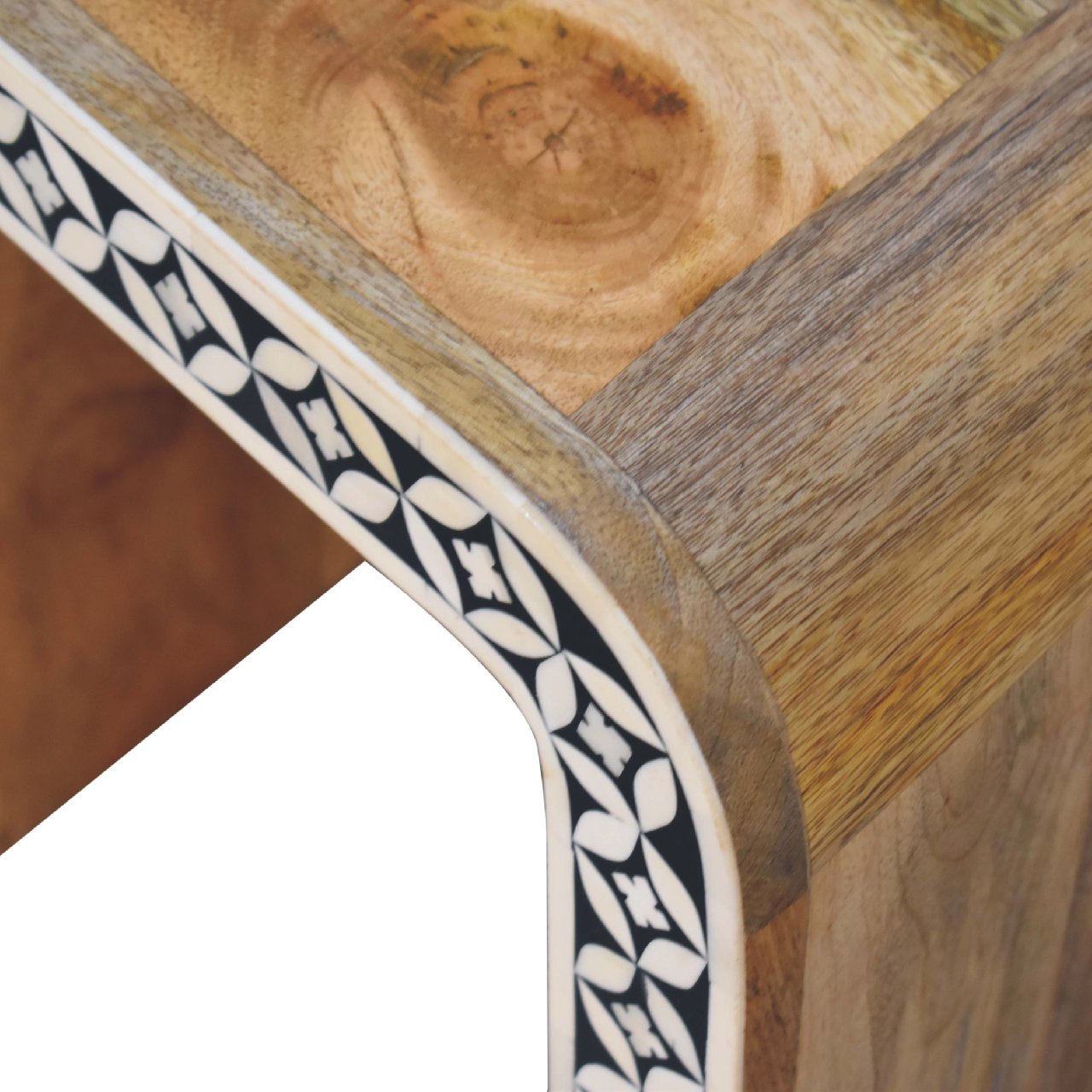 Edessa Bone Inlay End Table Living with Luxury