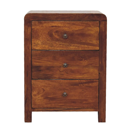 Aspen 3 Drawer Bedside - Living with Luxury