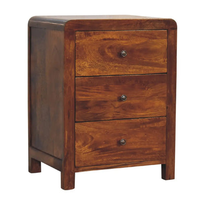 Aspen 3 Drawer Bedside - Living with Luxury