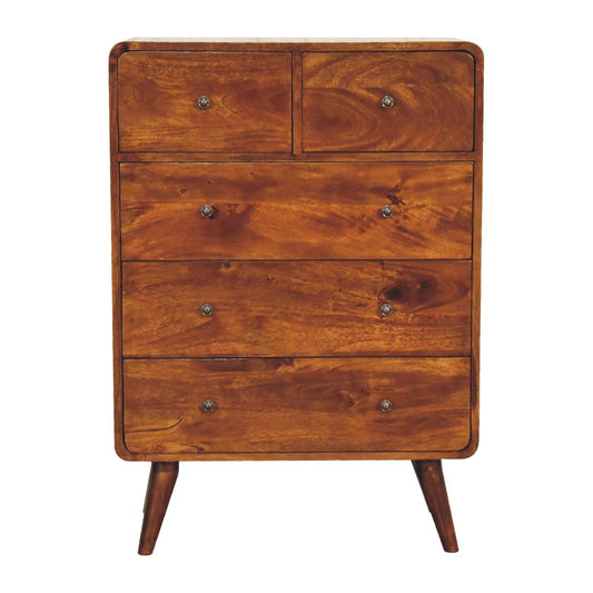 2 over 3 Curved Chestnut Chest