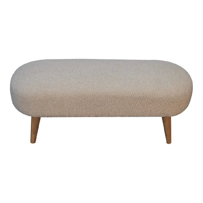 Boucle Hallway Bench - Living with Luxury