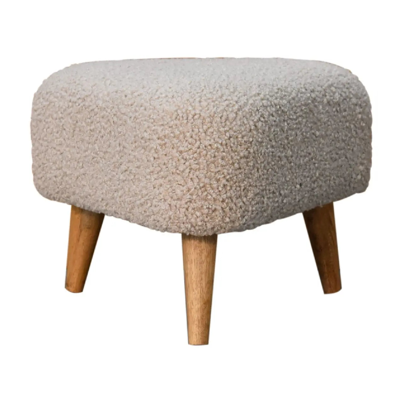 Mud Boucle Triangle Footstool - Living with Luxury