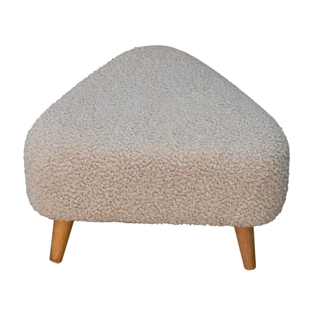 Mud Boucle Triangle Footstool - Living with Luxury