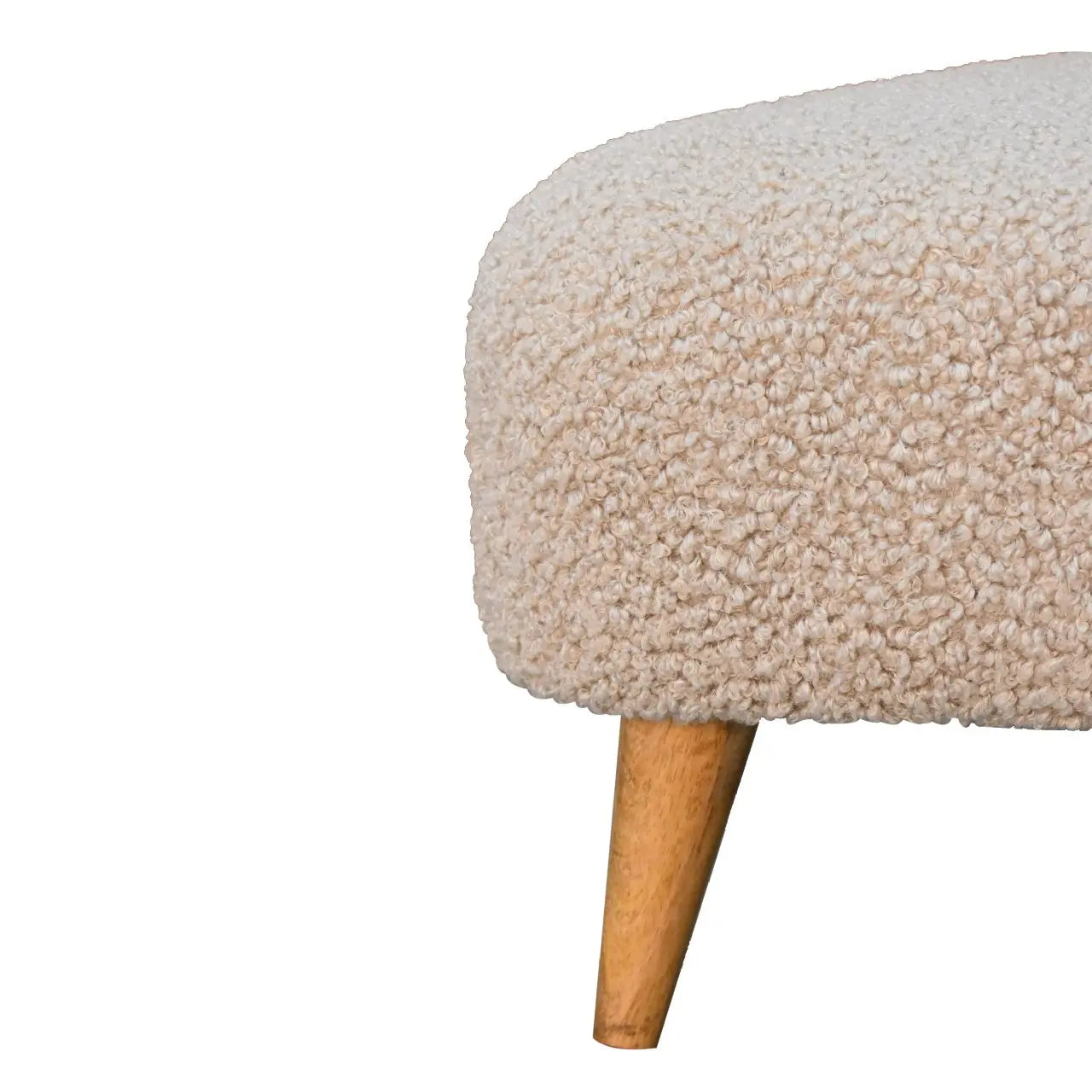 Mud Boucle Triangle Footstool - Living with Luxury