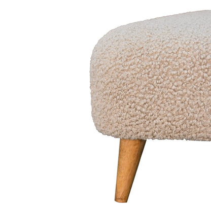 Mud Boucle Triangle Footstool - Living with Luxury