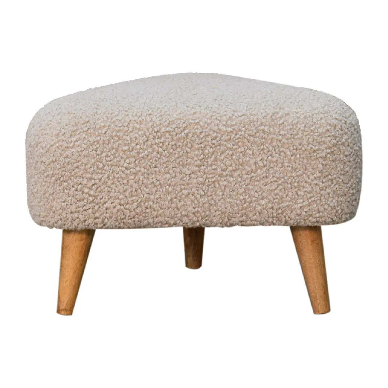 Mud Boucle Triangle Footstool - Living with Luxury