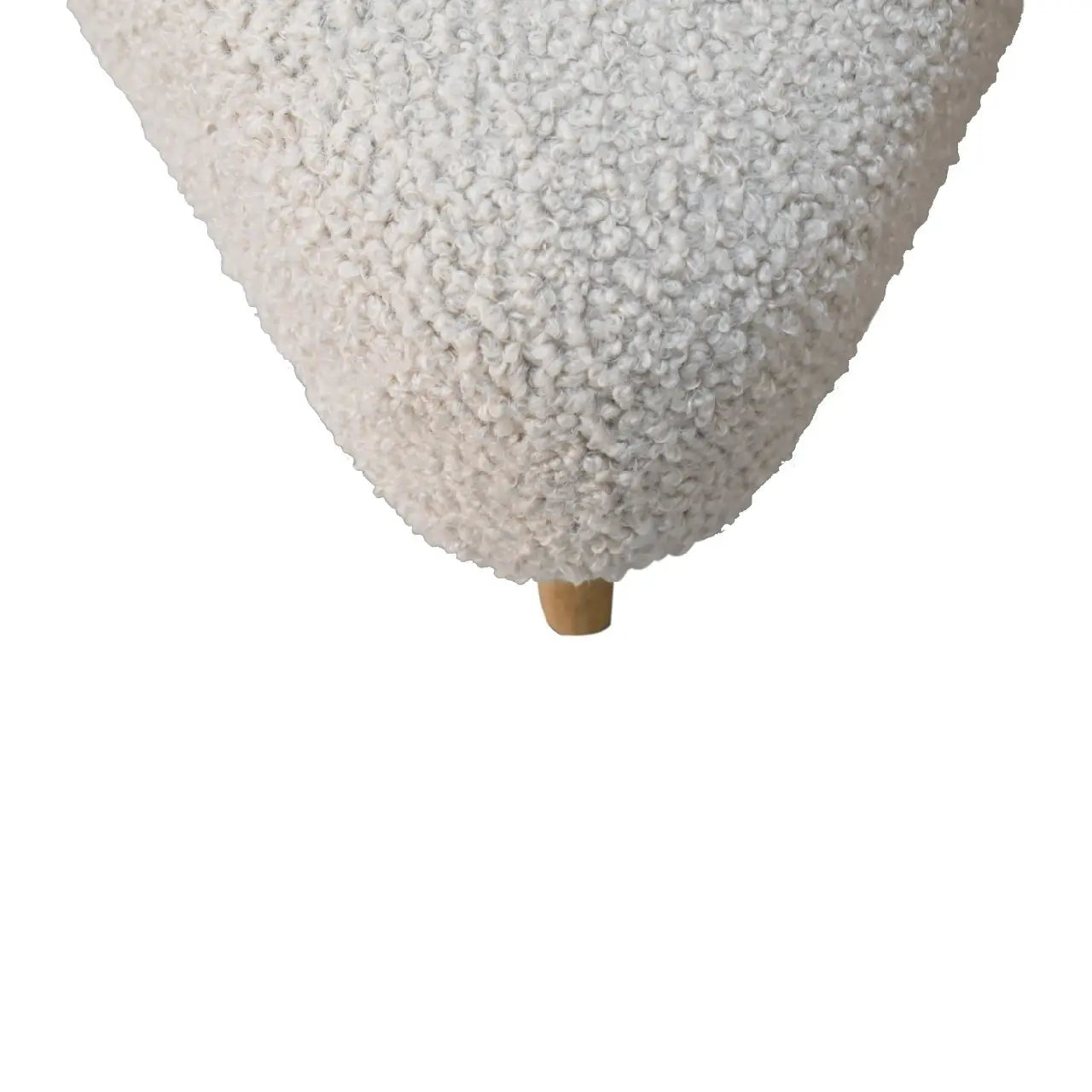 Mud Boucle Triangle Footstool - Living with Luxury
