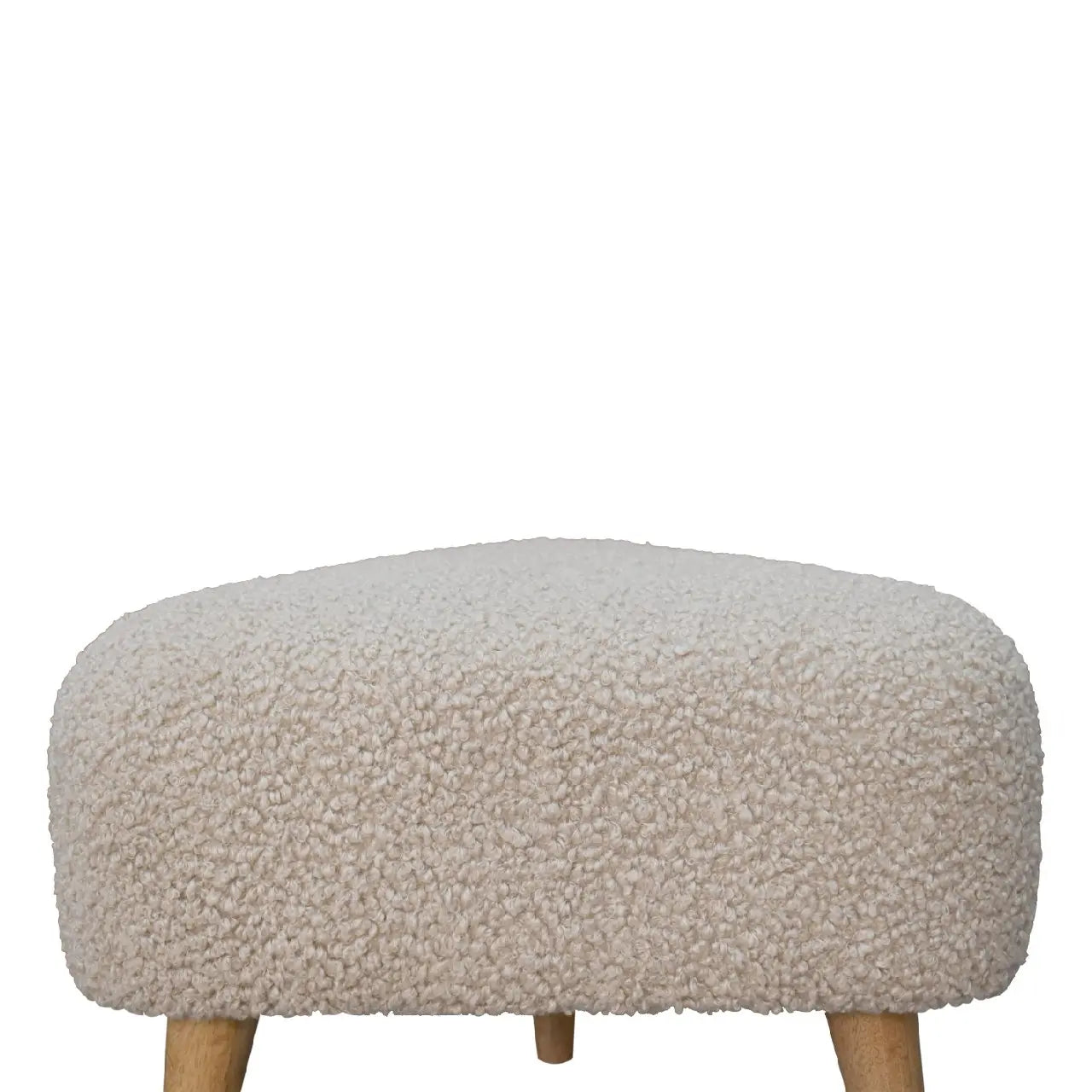 Mud Boucle Triangle Footstool - Living with Luxury