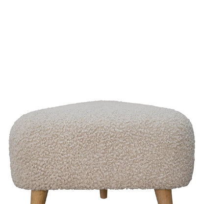 Mud Boucle Triangle Footstool - Living with Luxury