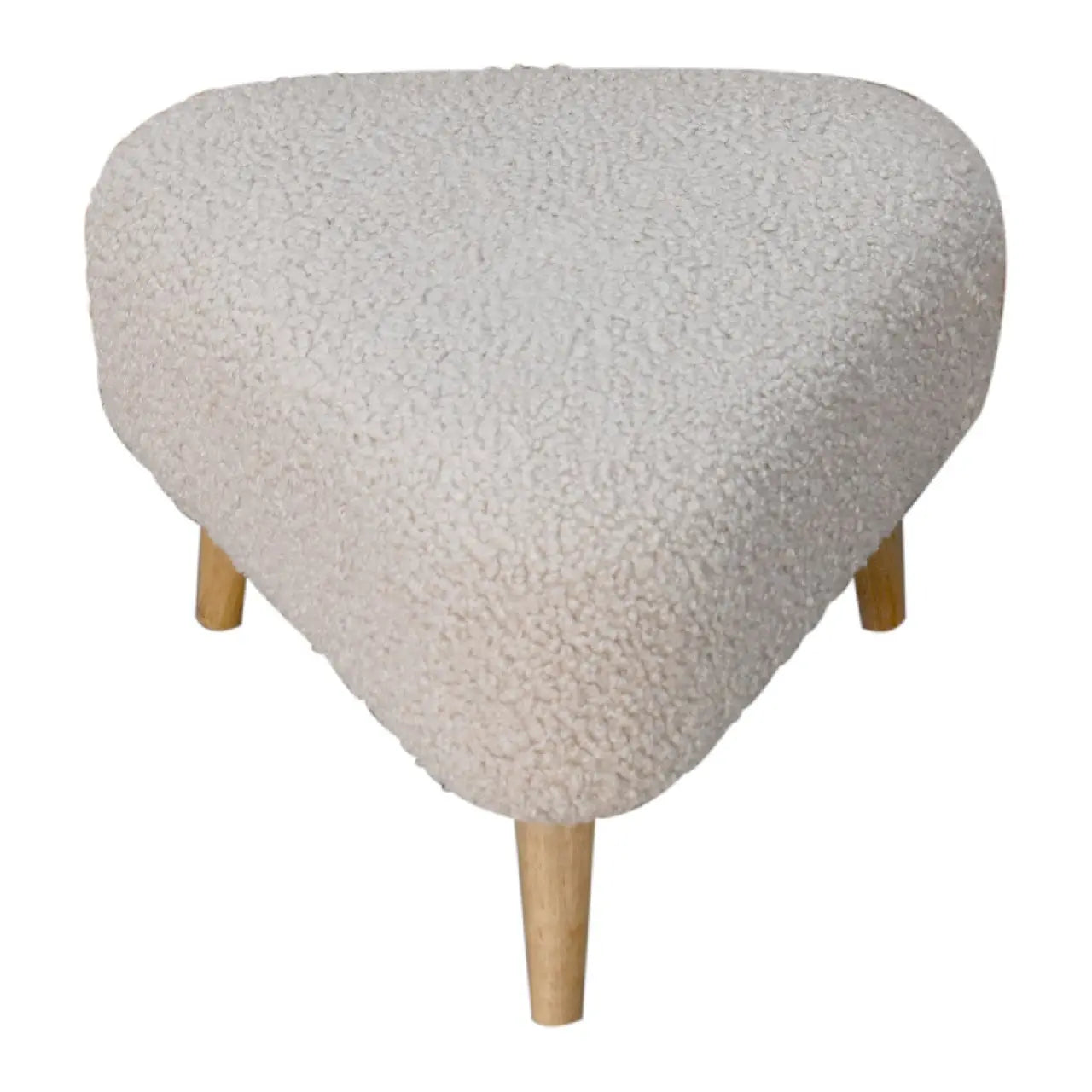 Mud Boucle Triangle Footstool - Living with Luxury