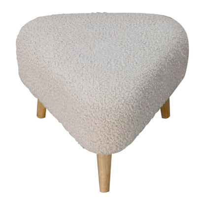 Mud Boucle Triangle Footstool - Living with Luxury
