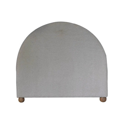 Cream Boucle Double Bed - Living with Luxury