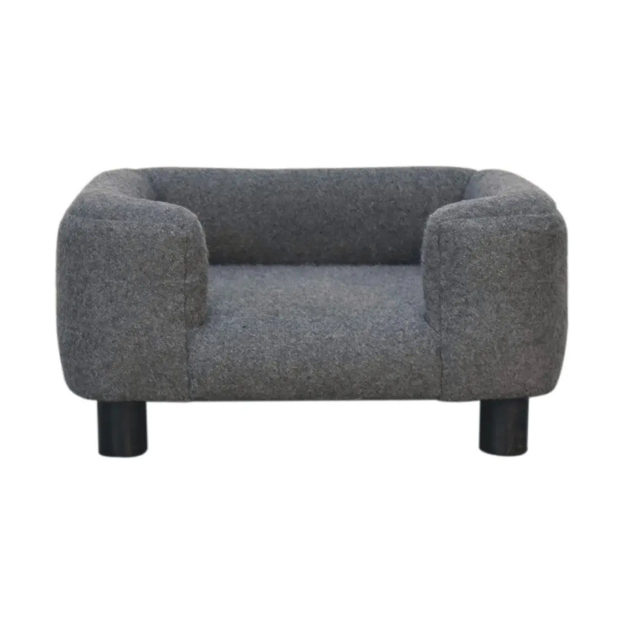 Mini Battleship Tweed Pet Sofa Bed - Living with Luxury