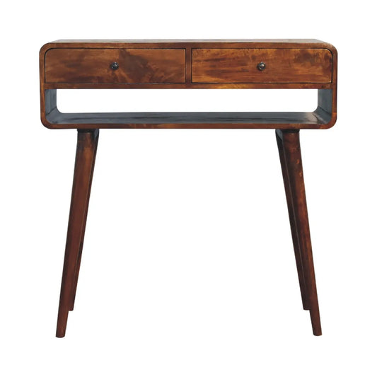 Sonata Chestnut Console Table - Living with Luxury
