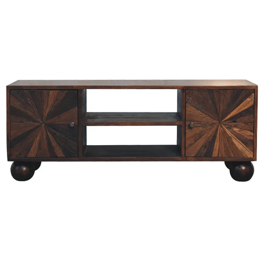 Sunrise Ball Walnut TV Unit - Living with Luxury