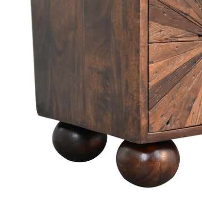 Sunrise Ball Walnut TV Unit - Living with Luxury