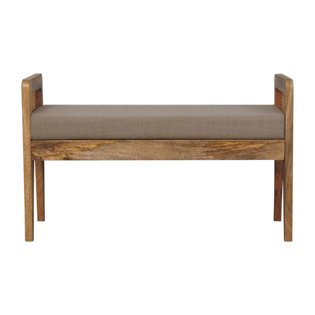 Mud Linen Rattan Bench Living with Luxury