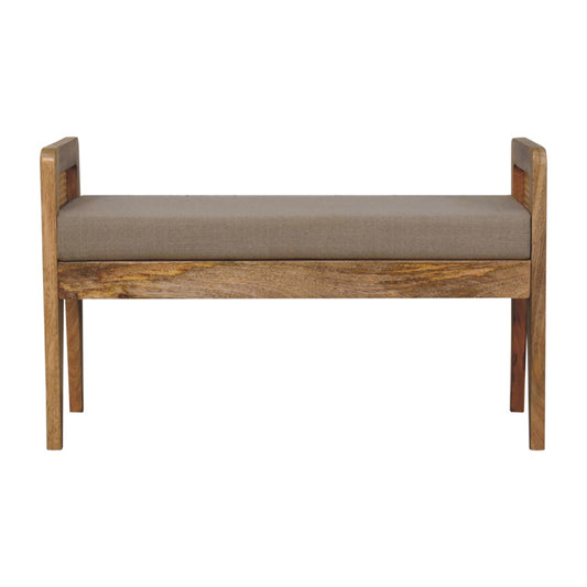 Mud Linen Rattan Bench Living with Luxury