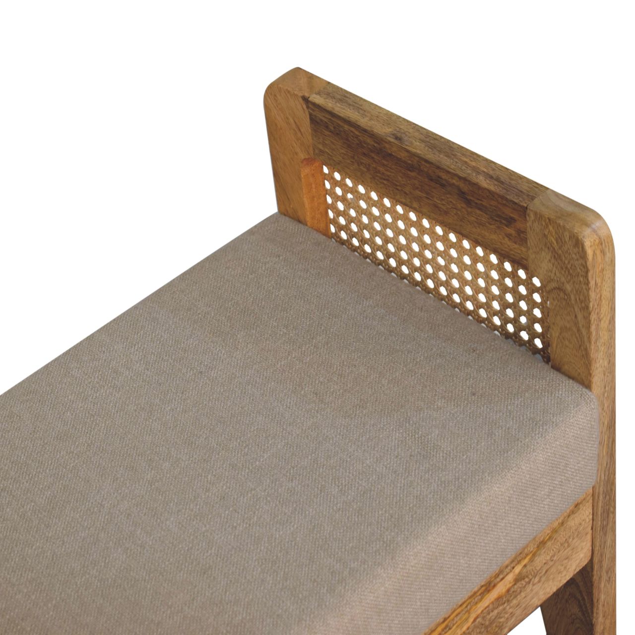 Mud Linen Rattan Bench Living with Luxury