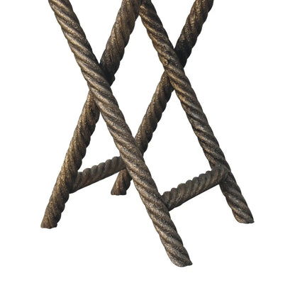 Metallic Rope Side Table - Living with Luxury