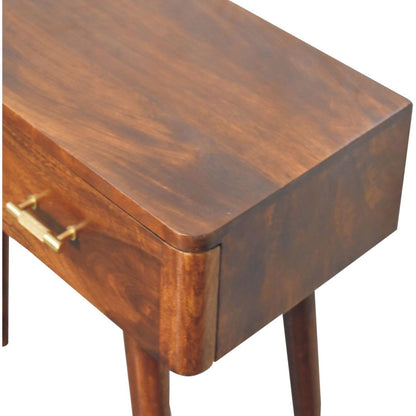 Chestnut T-Bar Console Table