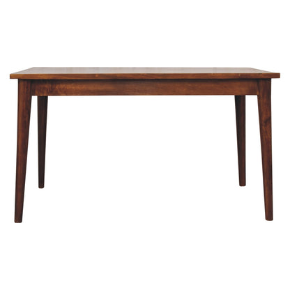 Chestnut Nordic Dining Table Living with Luxury