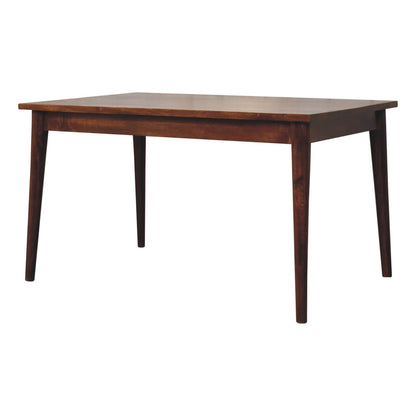 Chestnut Nordic Dining Table Living with Luxury
