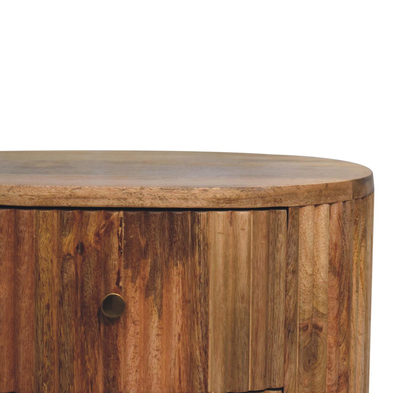 Soba Ball 3 Drawer Bedside - Living with Luxury