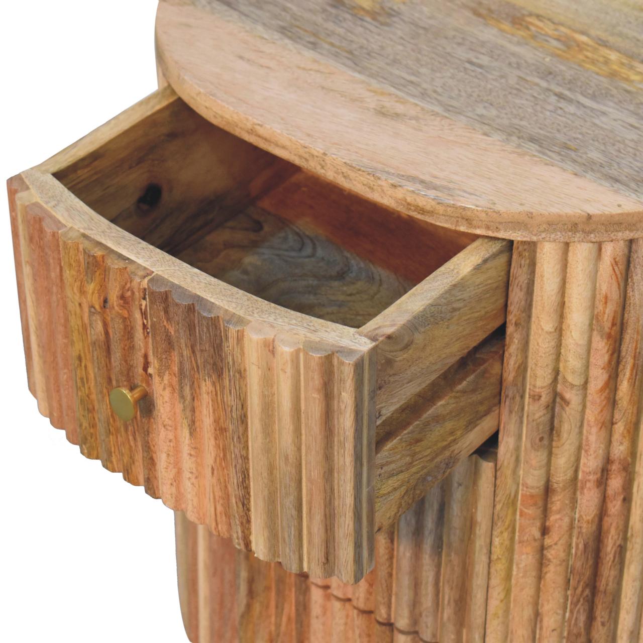 Soba Ball 3 Drawer Bedside - Living with Luxury