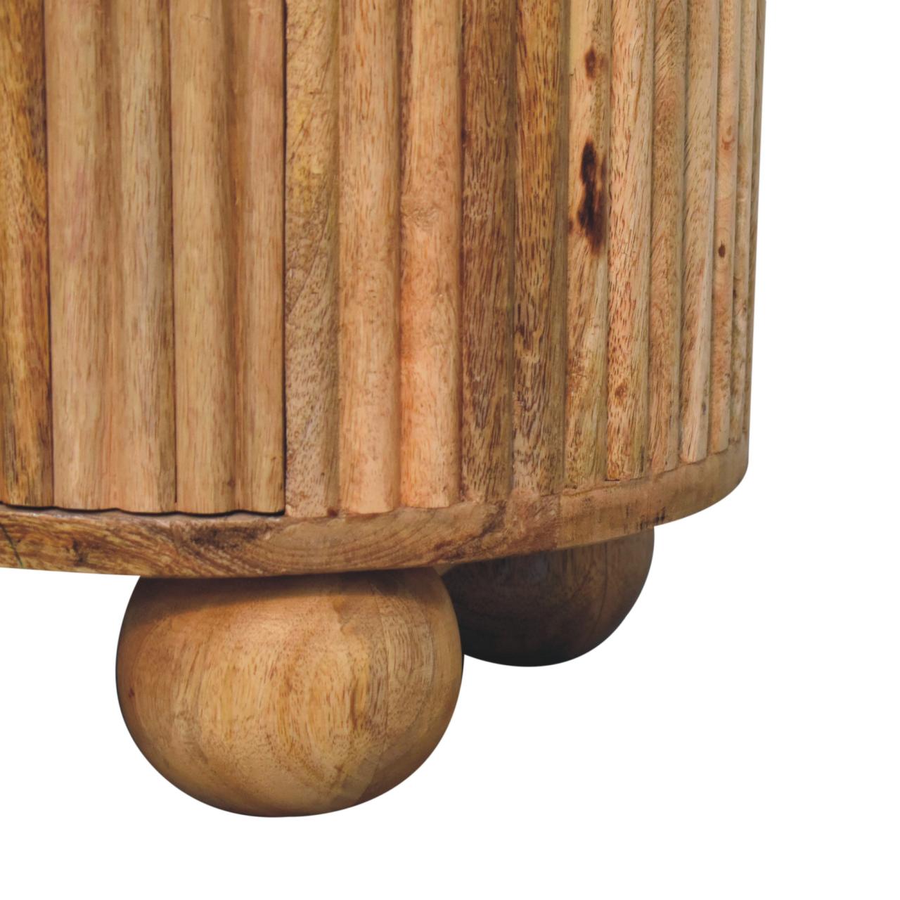Soba Ball 3 Drawer Bedside - Living with Luxury