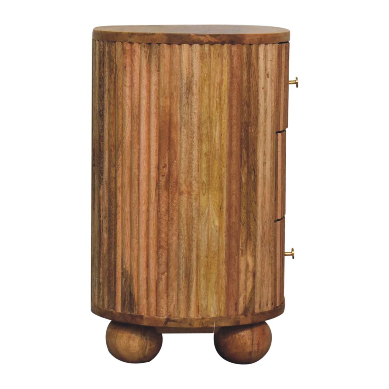 Soba Ball 3 Drawer Bedside - Living with Luxury