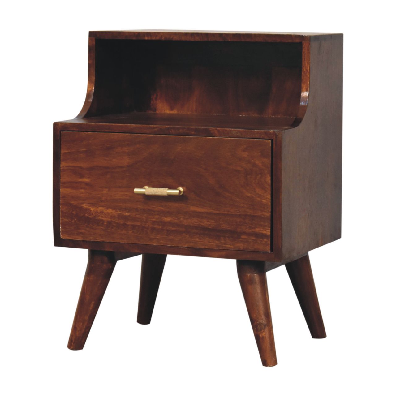 T-bar Raised Back Bedside - Living with Luxury