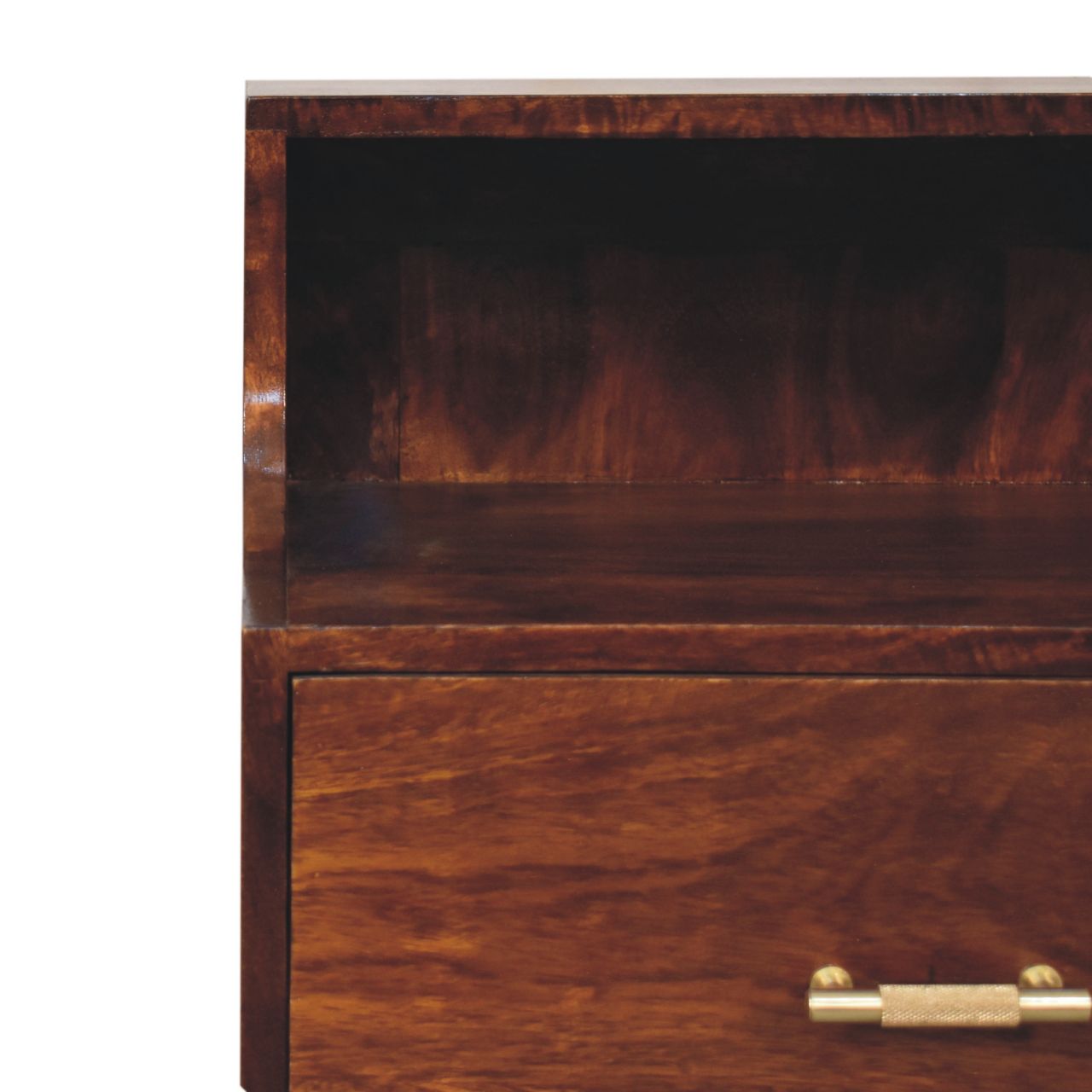 T-bar Raised Back Bedside - Living with Luxury