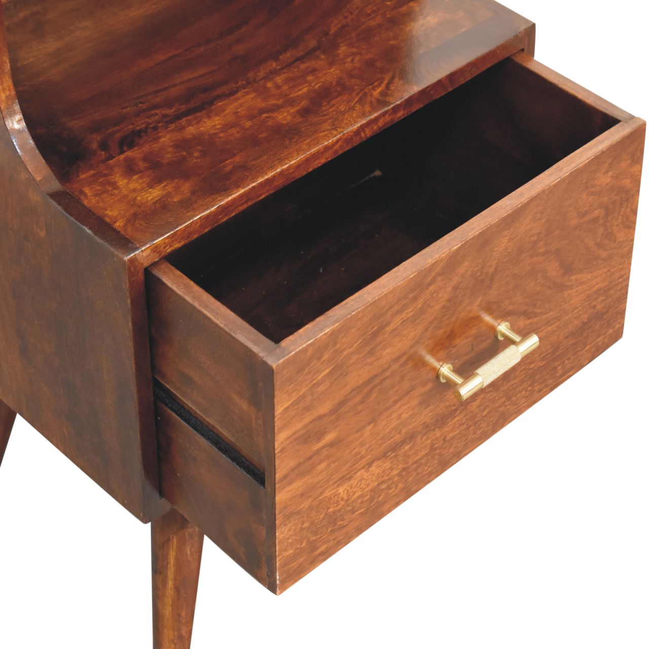 T-bar Raised Back Bedside - Living with Luxury