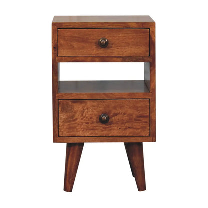 Mini Classic Multi Honey Caramel Bedside - Living with Luxury