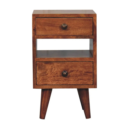 Mini Classic Multi Honey Caramel Bedside - Living with Luxury