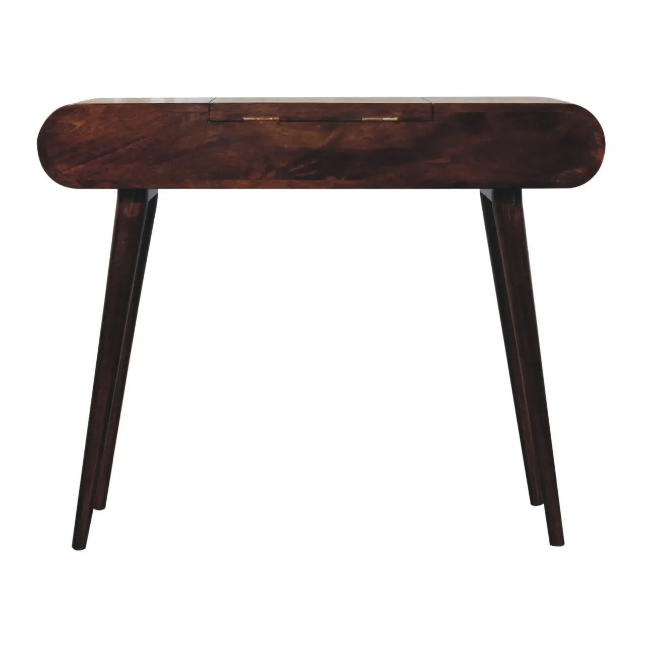 California Walnut Dressing Table with Foldable Mirror - Living with Luxury